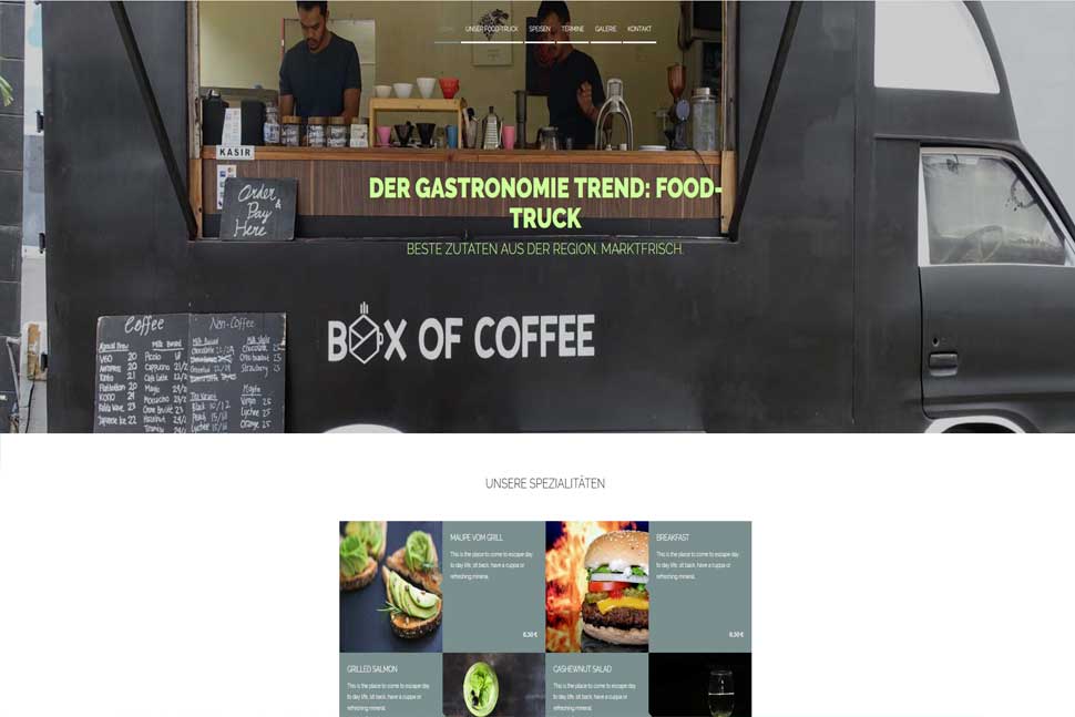 Website Demo Foodtruck