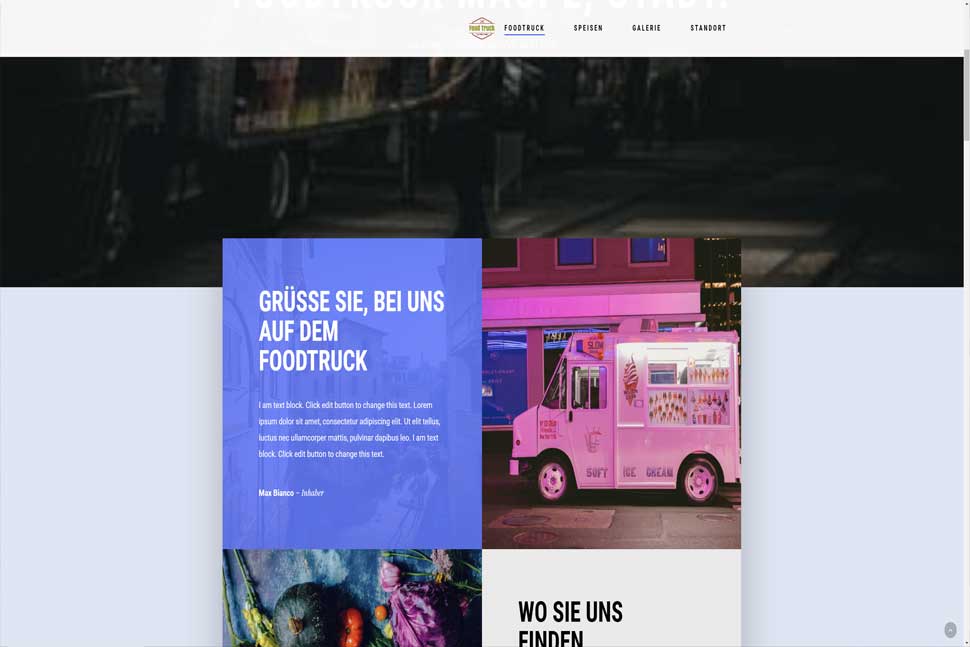 Demo Foodtruck WordPress