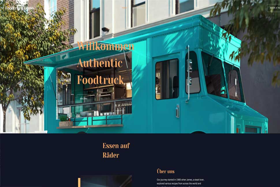 Demo Homepage Foodtruck