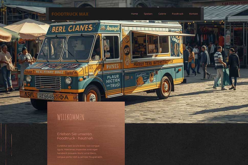 Demo Foodtruck Website