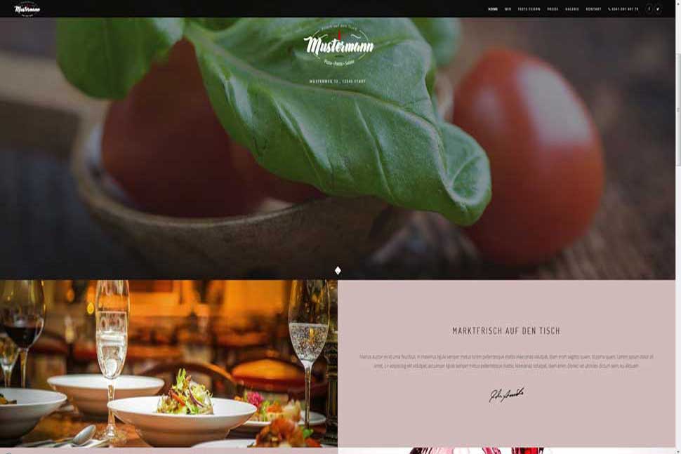 Homepage Demo Restaurant