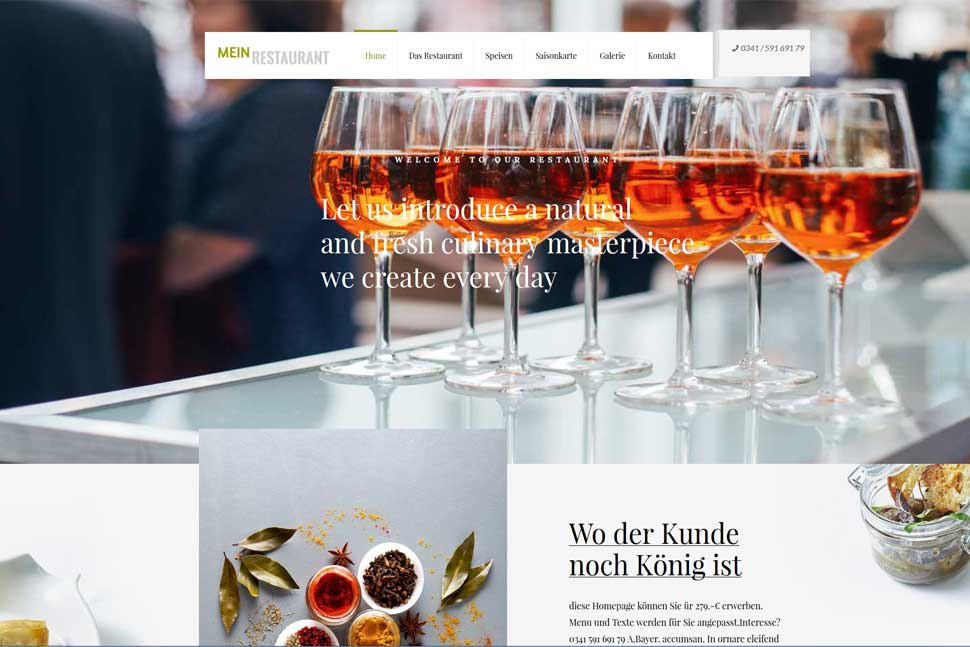 Demo Homepage Pizzeria