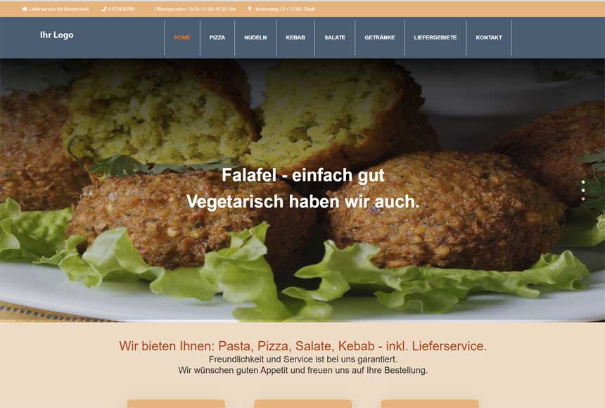 Demo Imbiss Homepage