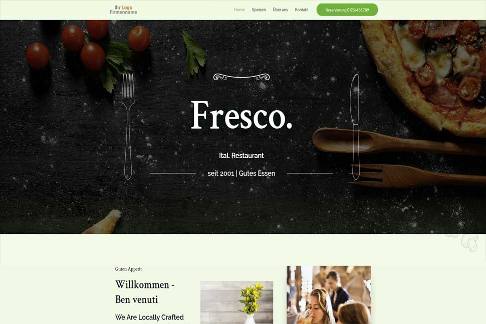 Demo WordPress Restaurant Website